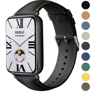 Leather Watch Strap Wristwatch Band For Xiaomi Mi Band 8 Pro/9 Pro/Redmi Watch 4 - Picture 1 of 29