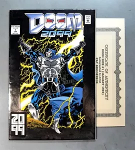 Doom 2099 1 (VF 8.0) SILVER FOIL COVER / 1st Doom 2099 / signed by PAT BRODERICK - Bild 1 von 10