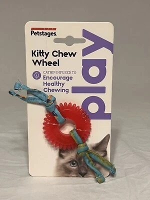 Petstages Kitty Chew Wheel~ Catnip Infused to Encourage Healthy Chewing  ~ NEW - Image 1 of 2