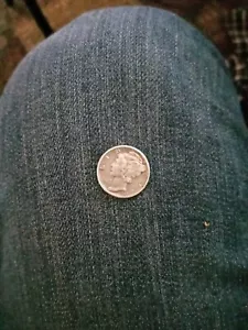 1943 Mercury Dime no mint mark error coin - Picture 1 of 6