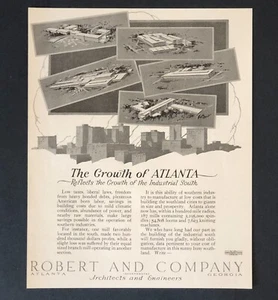 Anuncio de crecimiento empresarial industrial sur de Atlanta 1927 impresión antigua anuncio - Imagen 1 de 2