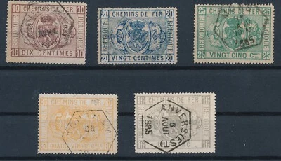 BELGIUM: PARCEL POST/RAILROAD: Q1, Q2, Q3, Q5 & Q6; USED; NO FAULTS CV $110 - Image 1 of 2