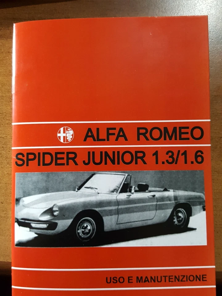 Uso e manutenzione Alfa Romeo Duetto Spider 1.3 1.6 coda tronca Owner's manual  - Immagine 1 di 3
