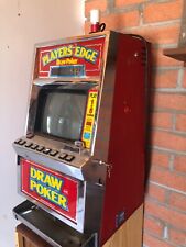 Vintage SLOT Machine Reno Nevada Casino Gambling Machine 1980s Draw Poker w key!