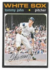1971 Topps Tommy John Chicago White Sox #520 VG-VG+