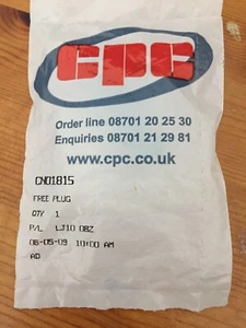 CPC CN01815 Free Plug P/L LJ10 08Z - Picture 1 of 4