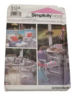 Simplicity Pattern 9134 Patio Cushion Covers Pillow Windsocks Accessories Uncut - Picture 1 of 3