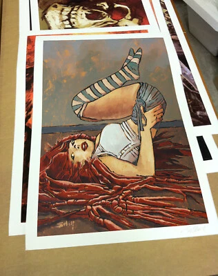 AEROBIC GIRL 20X30" Fine art print - Fantasy art by Sv Bell **FREE SHIPPING** - Image 1 of 2