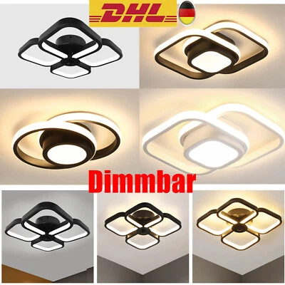 3-Farbige Decken-Lampe Dimmbar LED Deckenleuchte Wohnzimmer Flur Küchen Eingang - Bild 1 von 4
