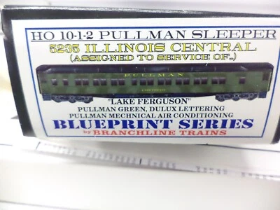 Branchline Ho 10-1-2 Sleeper, Illinois Central ' Lake Ferguson' - Image 1 of 2