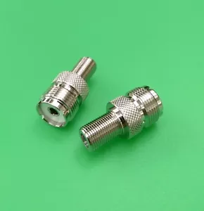 (1 PC) Adattatore UHF (SO-239) Femmina a F Femmina - Venditore USA - Foto 1 di 2