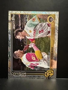 2025 Topps Series 1 - Checklist Manny Machado, Jackson Merrill #143 Holofoil - Picture 1 of 2