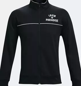Men's Under Armour Project Rock Iron Paradise Track Jacket Black Size Medium - Picture 1 of 5
