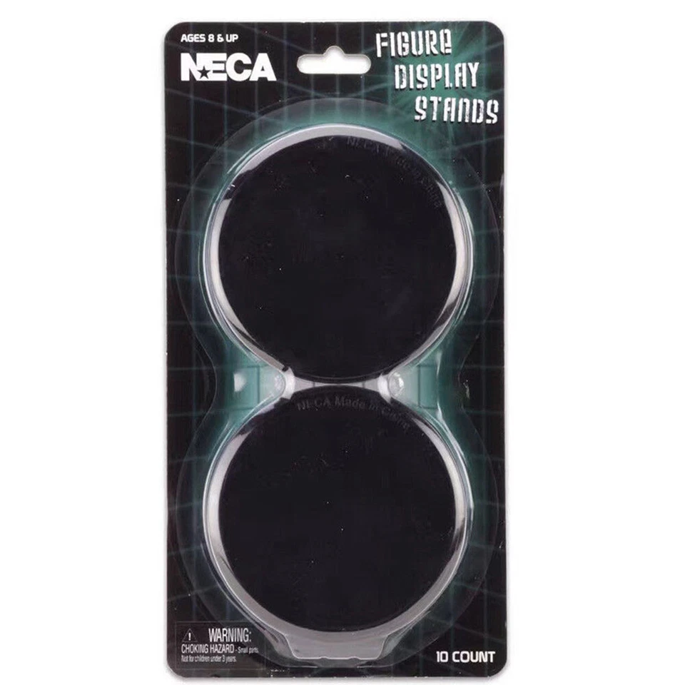 NECA 10x Action Figure Display Stands Base Black Fits most 6" to 8" Model New - Image 1 of 4