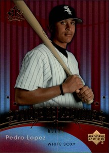 2005 Reflections Red Chicago White Sox Baseball Card #262 Pedro Lopez FR /99