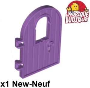 Lego 1x Door Porte 1x4x6 round bois wood arrondi Keyhole medium lavender 64390 - Imagen 1 de 1