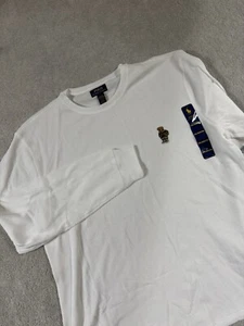 Nuevo Polo Ralph Lauren Para Hombres Oso Tejido Gofre Camisa Térmica Talla 2XL Blanco Dormir - Imagen 1 de 9