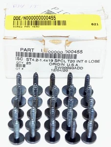 Pack of 25 N000000000455 Freightliner T20 Screws - Picture 1 of 4
