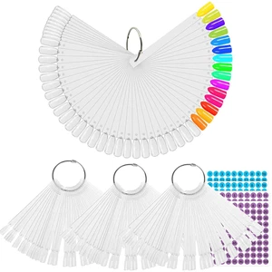 200 Piezas Palitos Muestra Unas con Anillo 4er Pack Pegatinas Practica Nailart - Bild 1 von 12