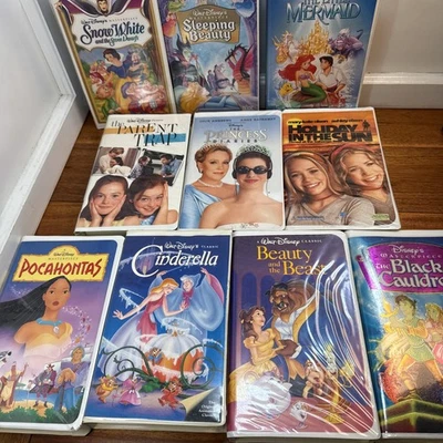 Disney Classics VHS Home Movies Children & Family Video LOT 10 Mermaid Beauty Foto 1 de 4