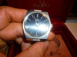 OMEGA GENEVE Men Black Dial Auto calendar 70s Ref. 166.099? Orig working cond. - Picture 1 of 10