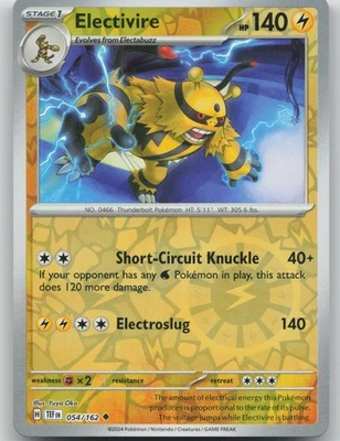 Electivire 054/162 Uncommon SV05: Temporal Forces NM Reverse Holo - Image 1 of 2