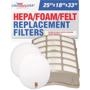 Ricambio Filtro HEPA Aspirazione Schiuma e Feltro Compatibile con Navigatore Squalo... - Foto 1 di 6