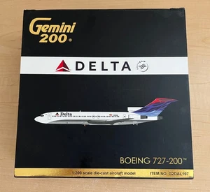 GEMINI 200 DELTA AIRLINES 1:200 Scale B727-200 G2DAL107 N525DA NEW in Box - Picture 1 of 4