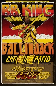 B.B. King 1971 Fillmore West Framed Concert Poster - Picture 1 of 2