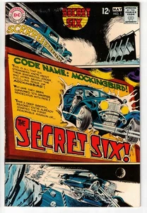 SECRET SIX #1 1968 ORIGIN ISSUE DC SILVER AGE! - Picture 1 of 2