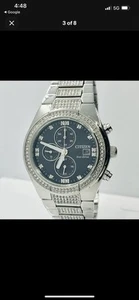 Citizen Men's Eco-Drive Silver Stainless Steel Watch 43mm - Picture 1 of 4