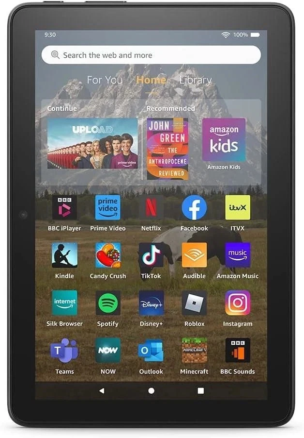 NEW-Amazon Fire HD 8 Tablet 10th Gen-Full HD display WiFi Alexa 32 GB Black-PRIS - Image 1 of 1