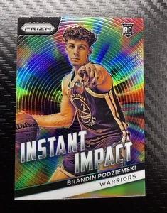 2023-24 Panini Prizm Brandon Podziemski Rookie Instant Impact Silver #25 RC - Picture 1 of 2