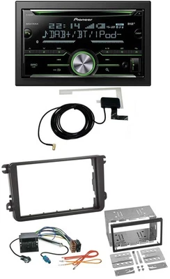 Pioneer CD USB MP3 Bluetooth 2DIN DAB Autoradio für VW Passat 05-14 Polo 09-14 S - Bild 1 von 4