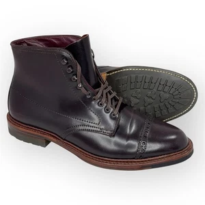 Botas Alden Cap Toe 9.5 C/E Color 8 Shell Cordoban Barrie Last Commando Sole EE. UU. - Imagen 1 de 19