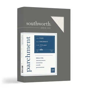 Southworth Backpapier 8,5" x 11" 24 Pfund Elfenbein 500 Blatt/Box (984C) - Bild 1 von 3
