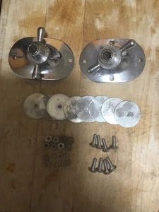  ROGERS SWIVOMATIC 60 ° COLLETE PLATE BASS DRUM SPUR MOUNT, BOLTS WASHERS - Picture 1 of 4