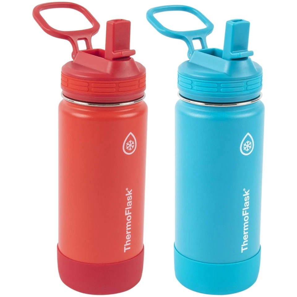 ThermoFlask 16oz Stainless Steel Water Bottle Double-wall Vacuum Insulated