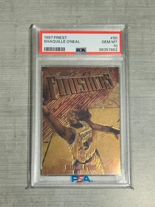 1997 FINEST BASKETBALL- SHAQUILLE ONEAL- FINISHERS - PSA 10๐ฅ๐ฅ - Picture 1 of 1