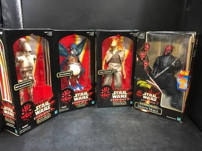 (4) Figuras de acción Star Wars Episodio 1 TALKING DARTH MAUL, WATTO Y MÁS [Hasbro] Foto 1 de 4