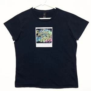 Electric Forest Festival Cotton Polaroid T-Shirt Women's Small / Medium Black - Picture 1 of 10