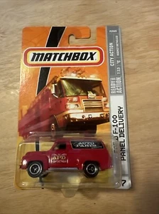 Matchbox Ford F-100 Panel Delivery (1955) 2009 Auto Parts Delivery Red Truck - Picture 1 of 8