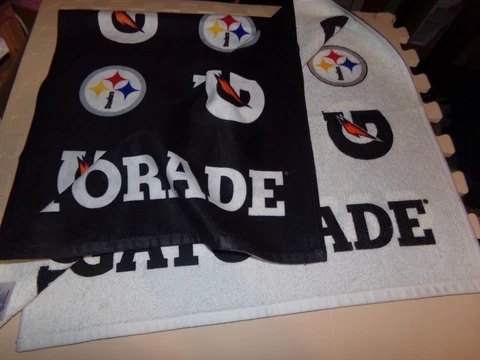 NEW GATORADE OFFICIAL PITTSBURGH STEELERS 40 X 21 WINCRAFT NFL SIDELINE TOWEL Cover
