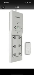 Interruptor de conservación Belkin F7C01008Q 8 salidas supresor de sobretensiones - receptáculos: 8 - 1 - Imagen 1 de 6