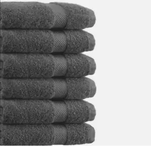 Set of 6 Extra Large Cotton Bath Towels For Bathroom Absorbent Shower Towel Bulk - Picture 1 of 1