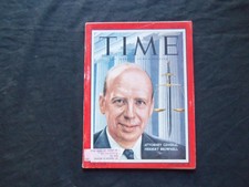 1957 MAY 13 TIME MAGAZINE - ATTORNEY GENERAL HERBERT BROWNELL - T 1589