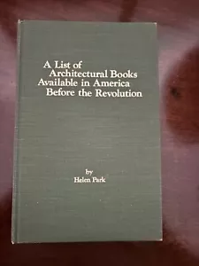 A List of Architectural Books Available in America Before the Revolution. - Picture 1 of 3