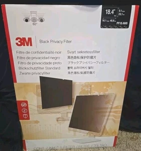 3M Privacy Blackout Filter for 18.4" Monitor Laptop PF18.4W9 New PF184W9B - Afbeelding 1 van 3