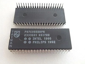 Microcontroller, Philips P87C055BBPN Embedded Microcontroller for TV and Video - Picture 1 of 1
