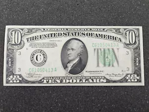 ๐ FR#2006 $10 1934-A Federal Reserve Note PHILADELPHIA DGS Dark Green Seal UNC - Picture 1 of 6
